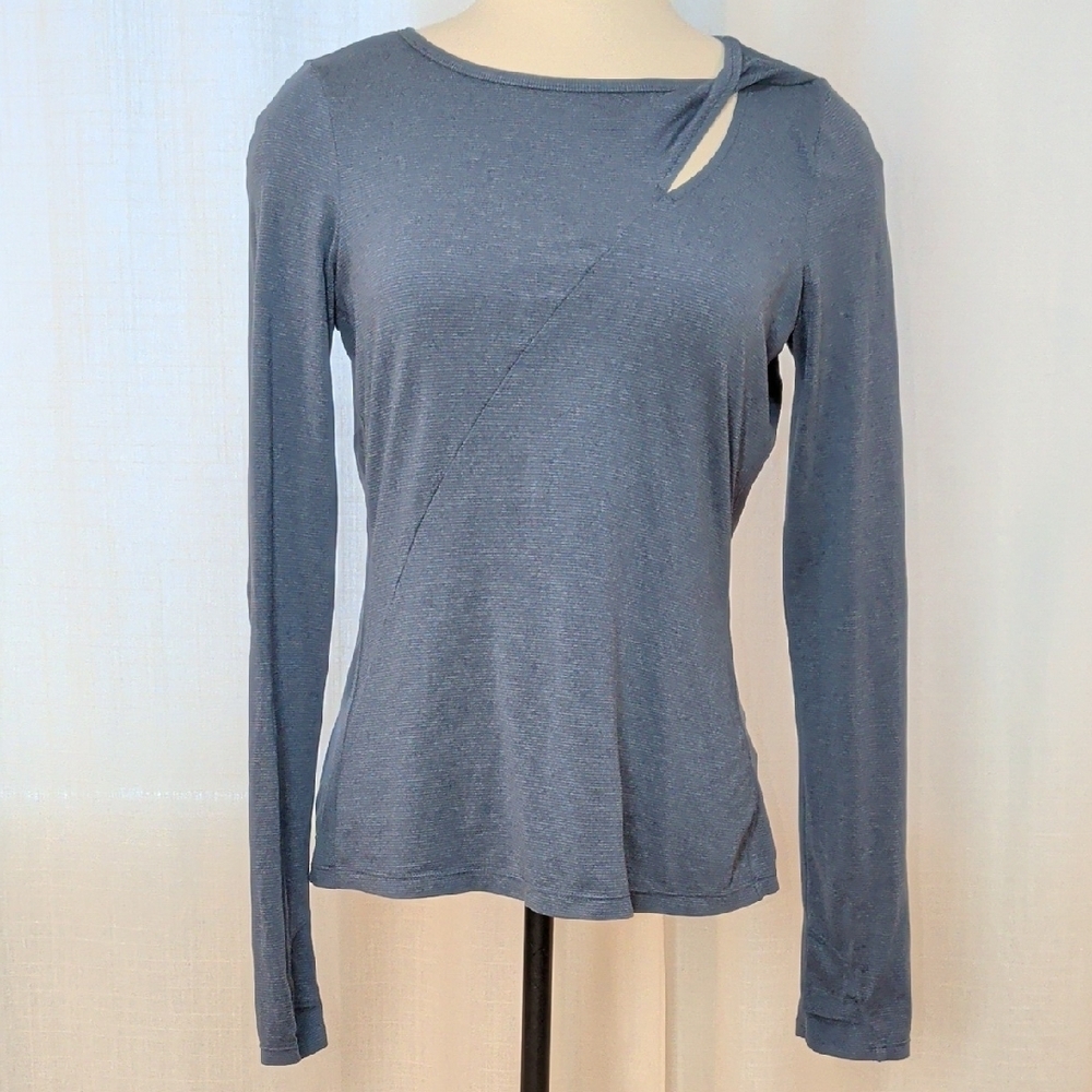 Zella Slate Blue Long Sleeve Top